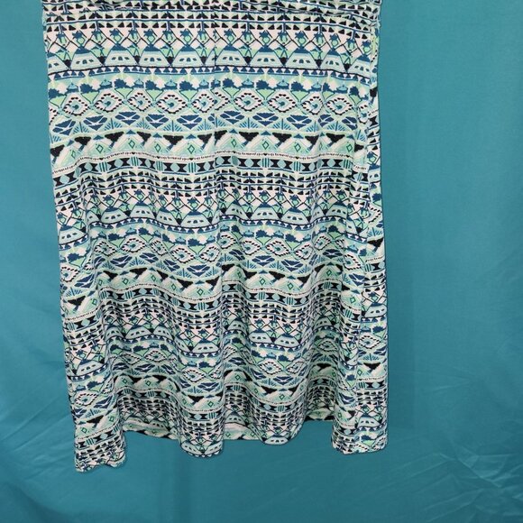 Title Nine XS Aztec Print Sleeveless Dress 85% Polyester 11% Tencel 4% Spandex - Picture 9 of 11